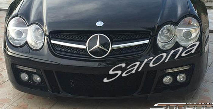 Custom Mercedes SL  Convertible Front Bumper (2003 - 2008) - $1090.00 (Part #MB-136-FB)